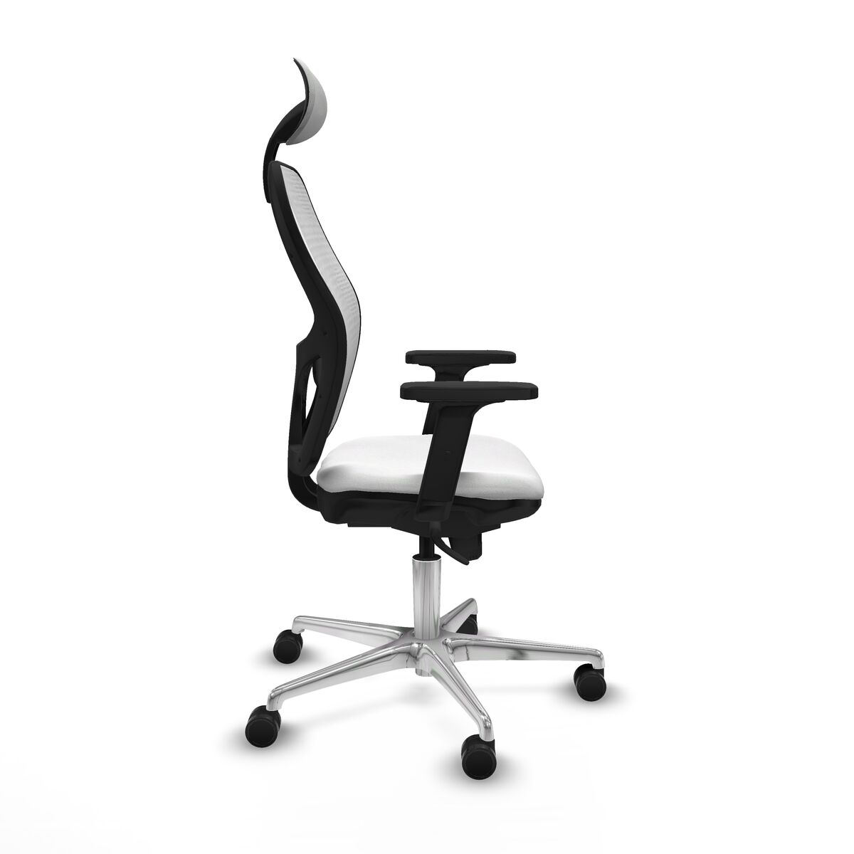 Silla de Oficina con Cabecero Piqueras y Crespo 2D086N1 Blanco