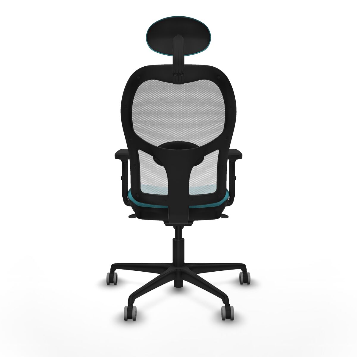 Silla de Oficina con Cabecero Piqueras y Crespo 2D036G1 Turquesa