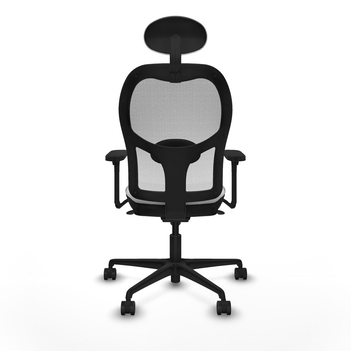 Silla de Oficina con Cabecero Piqueras y Crespo 3D036N1 Blanco