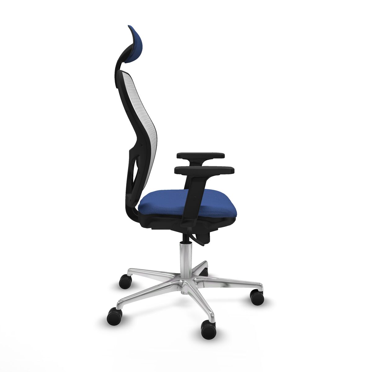 Silla de Oficina con Cabecero Piqueras y Crespo 2D086N1 Azul marino