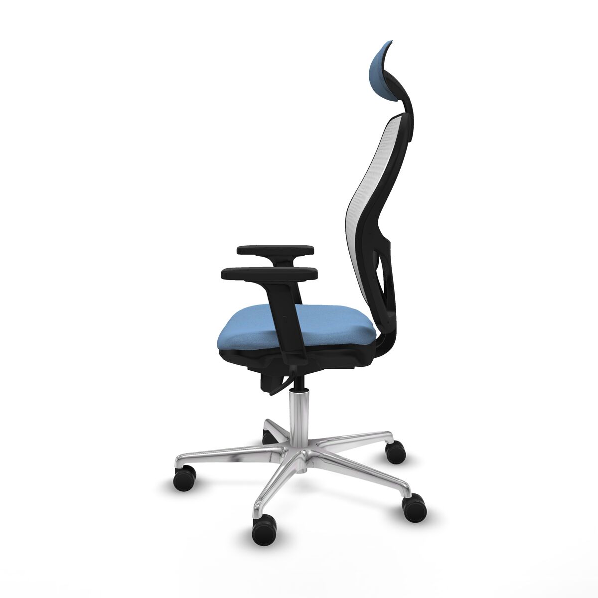 Silla de Oficina con Cabecero Piqueras y Crespo 2D086N1 Azul cielo