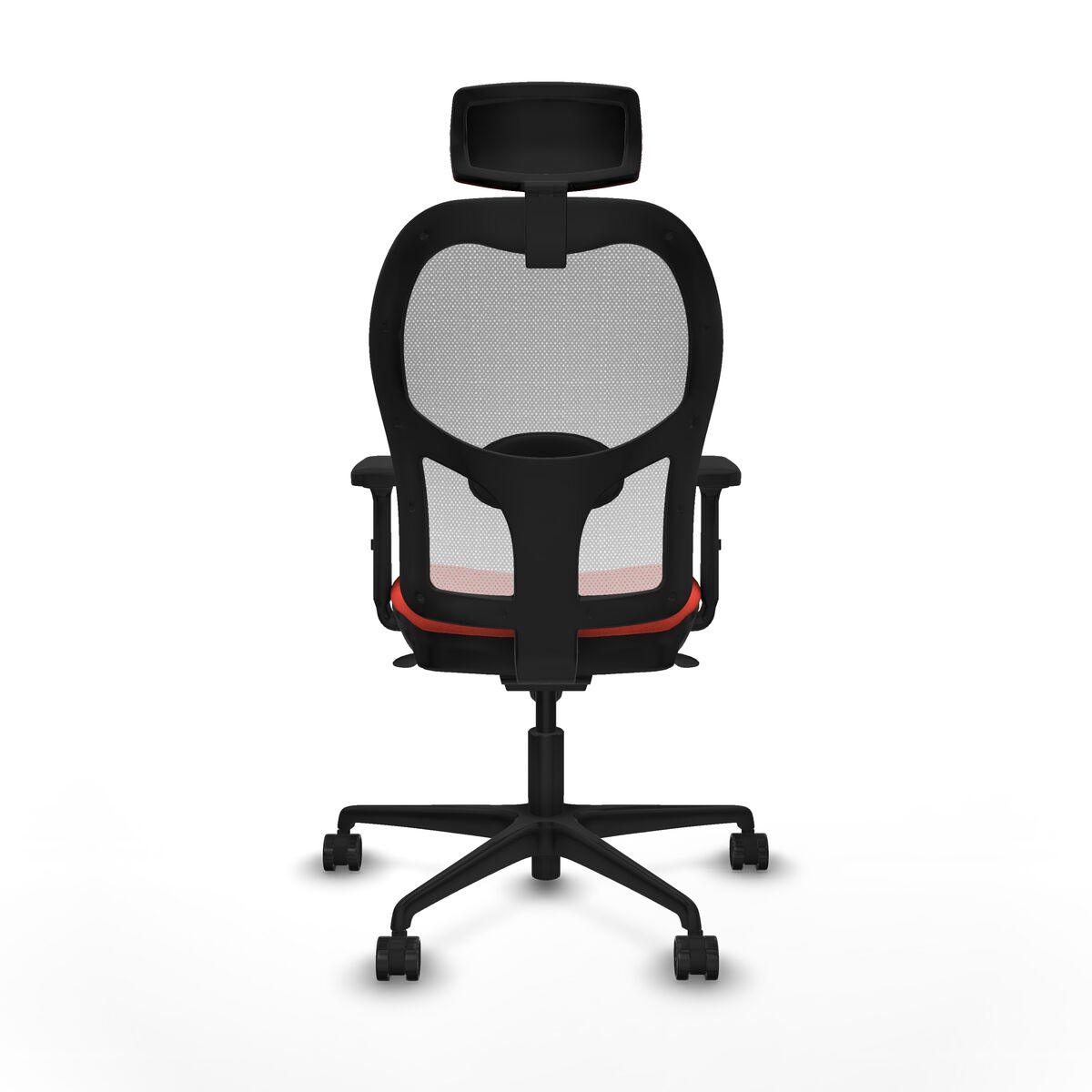 Silla de Oficina con Cabecero Piqueras y Crespo 2D036N2 Naranja Oscuro