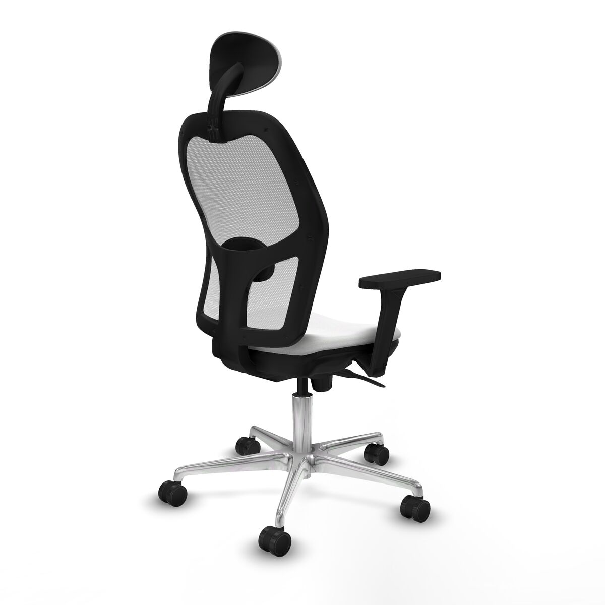 Silla de Oficina con Cabecero Piqueras y Crespo 3D086N1 Blanco