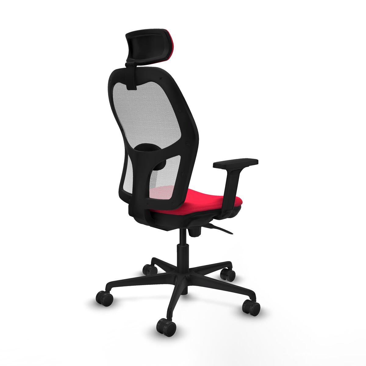 Silla de Oficina con Cabecero Piqueras y Crespo 2D036N2 Rojo