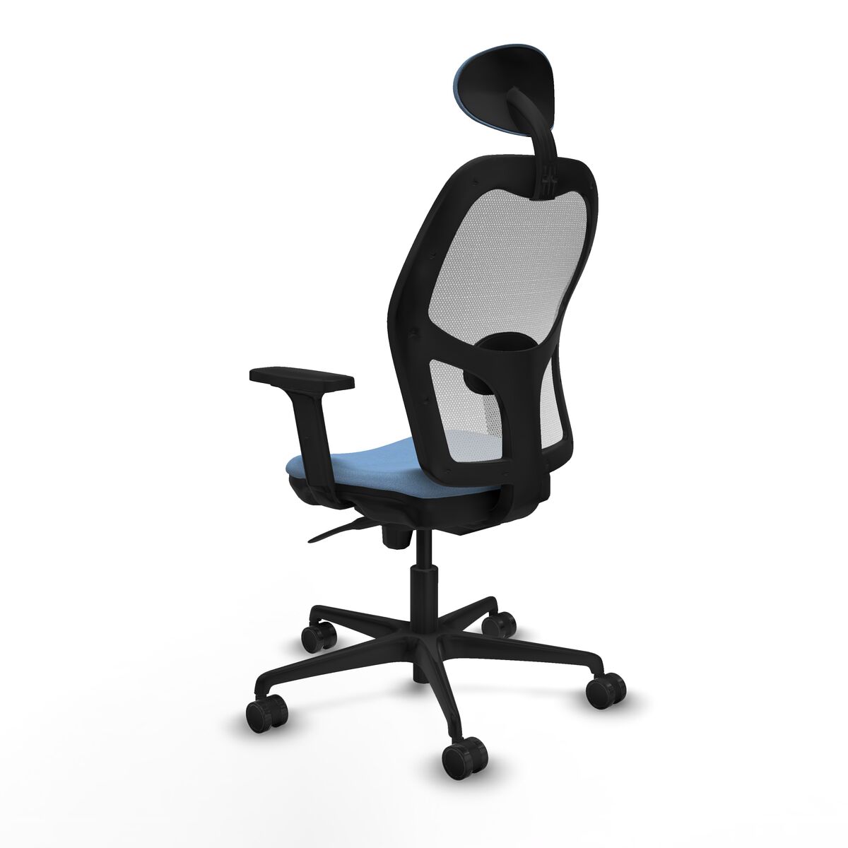 Silla de Oficina con Cabecero Piqueras y Crespo 2D036N1 Azul cielo