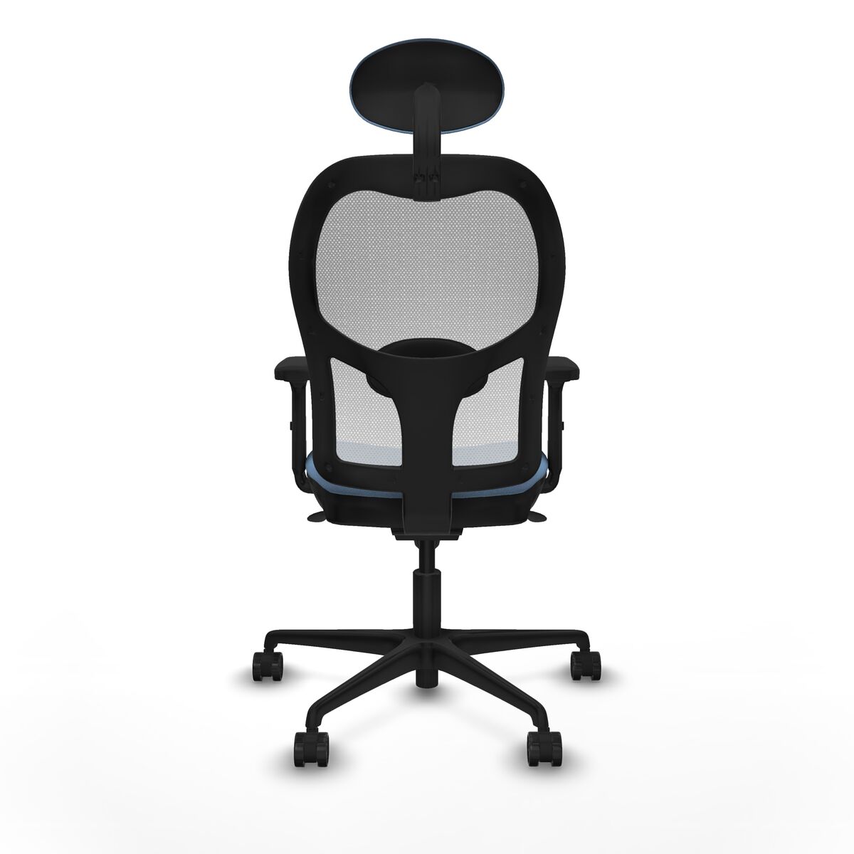 Silla de Oficina con Cabecero Piqueras y Crespo 2D036N1 Azul cielo