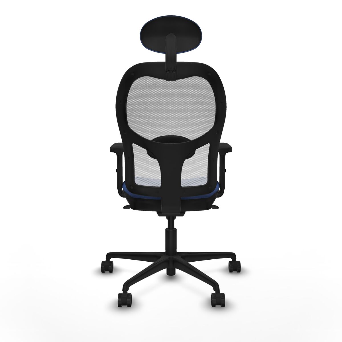 Silla de Oficina con Cabecero Piqueras y Crespo 2D036N1 Azul marino