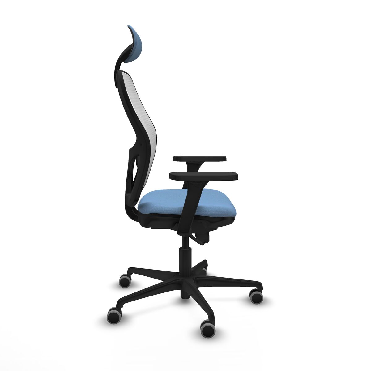 Silla de Oficina con Cabecero Piqueras y Crespo 3D036G1 Azul cielo