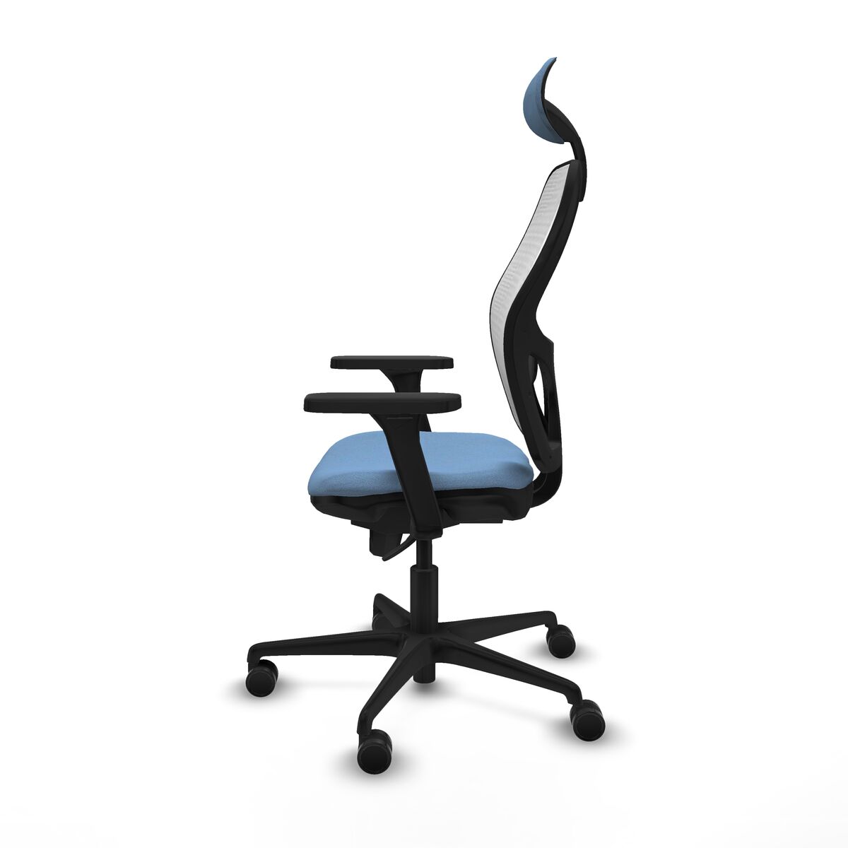 Silla de Oficina con Cabecero Piqueras y Crespo 3D036N1 Azul cielo