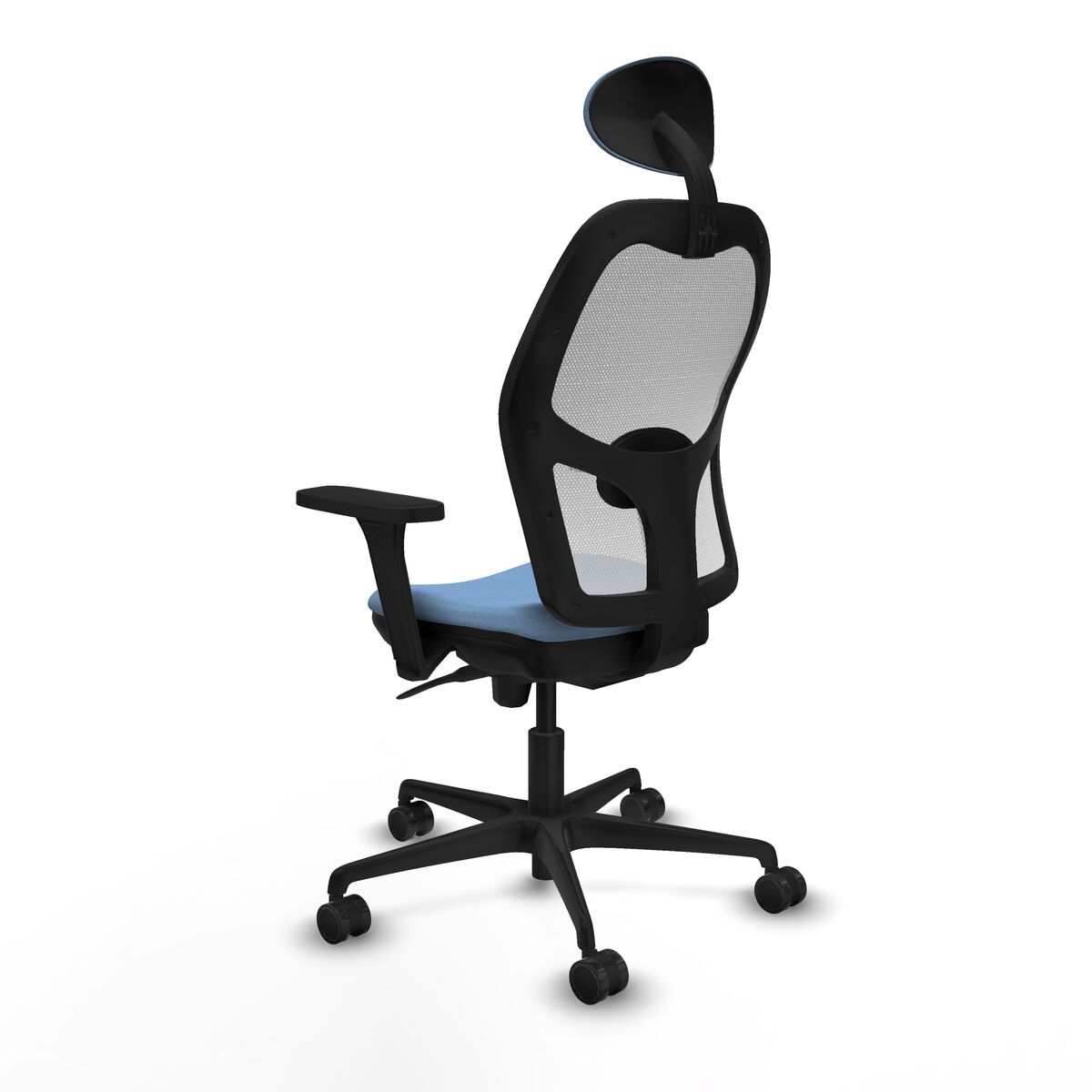 Silla de Oficina con Cabecero Piqueras y Crespo 3D036N1 Azul cielo