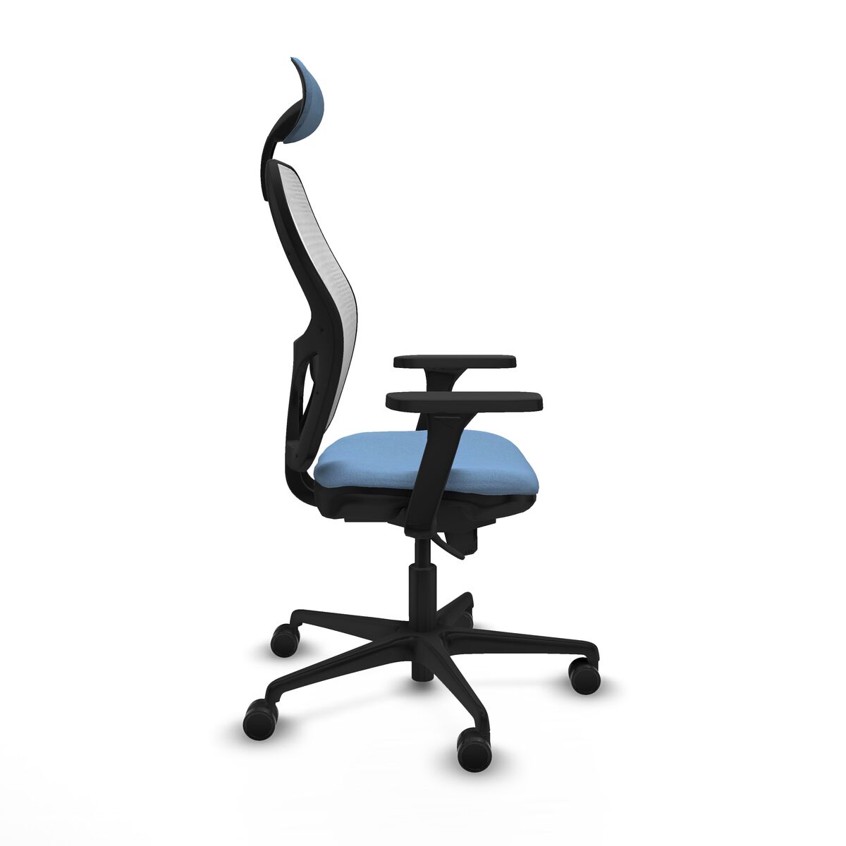 Silla de Oficina con Cabecero Piqueras y Crespo 3D036N1 Azul cielo