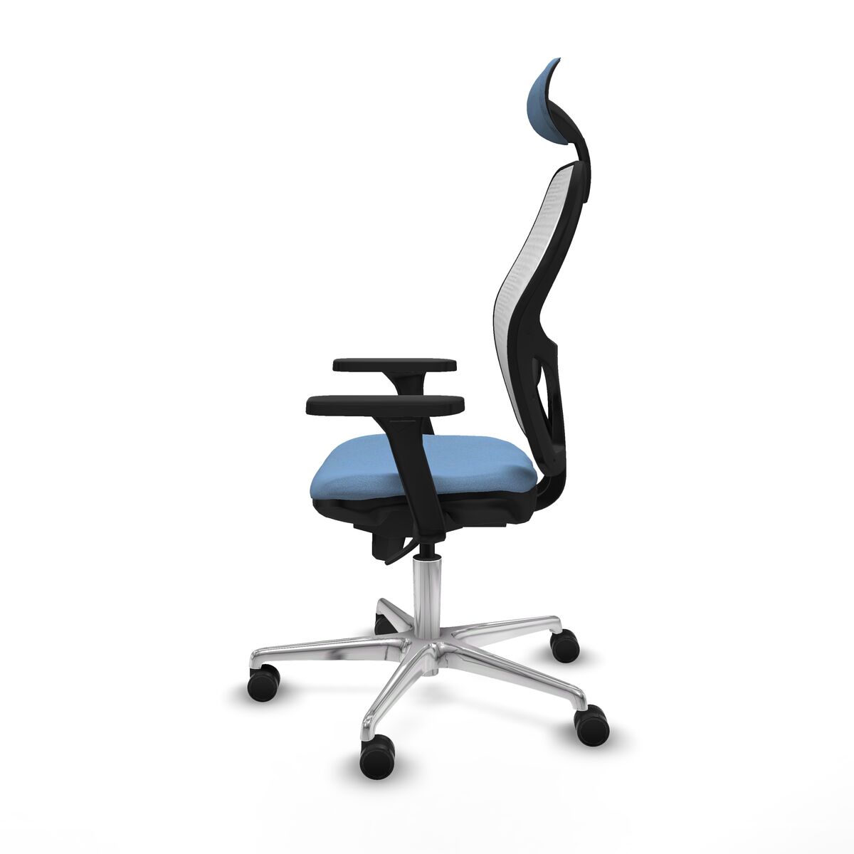 Silla de Oficina con Cabecero Piqueras y Crespo 3D086N1 Azul cielo