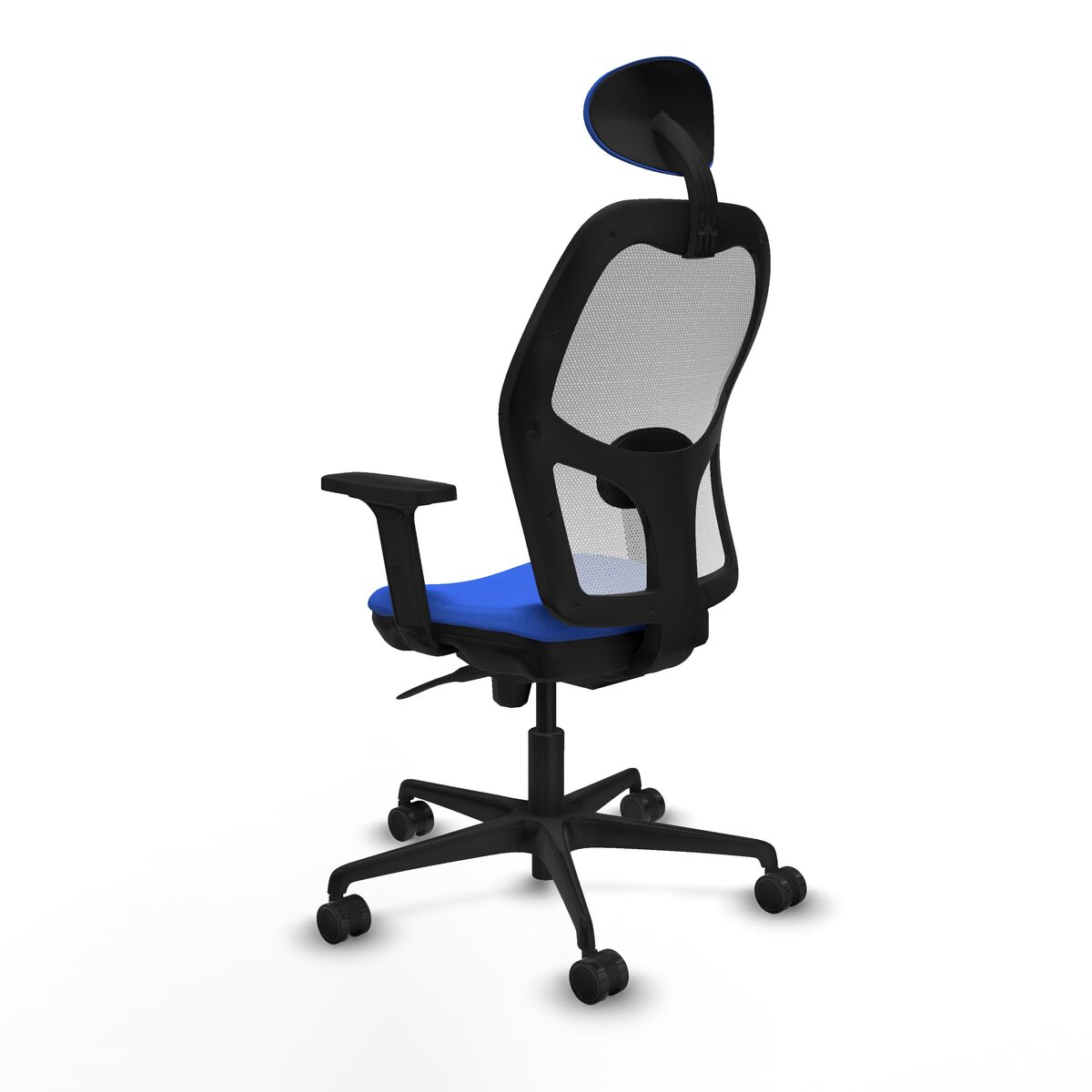 Silla de Oficina con Cabecero Piqueras y Crespo 2D036N1 Azul