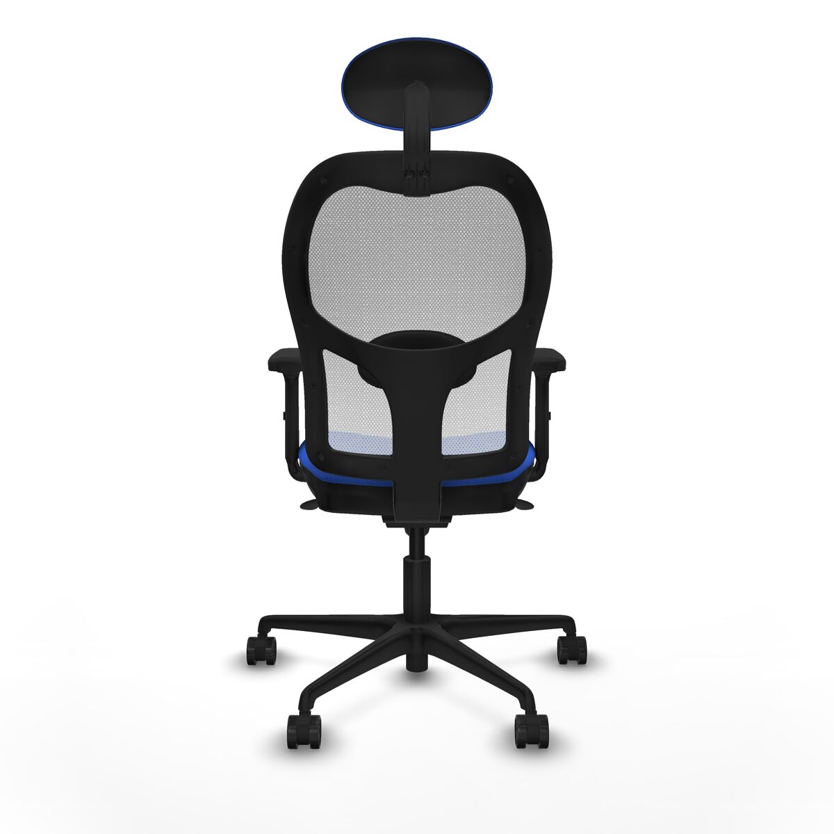 Silla de Oficina con Cabecero Piqueras y Crespo 2D036N1 Azul