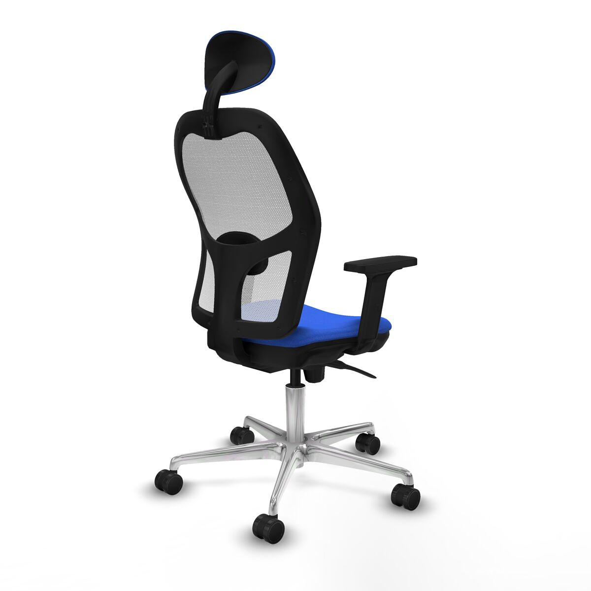 Silla de Oficina con Cabecero Piqueras y Crespo 2D086N1 Azul