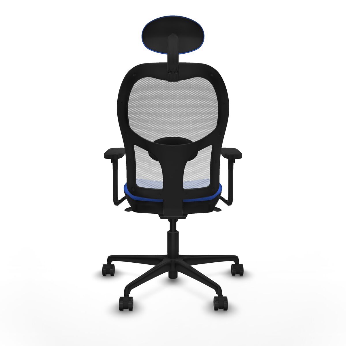 Silla de Oficina con Cabecero Piqueras y Crespo 3D036N1 Azul