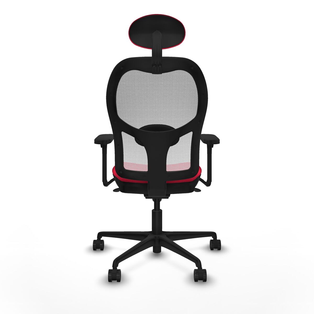 Silla de Oficina con Cabecero Piqueras y Crespo 3D036N1 Rojo