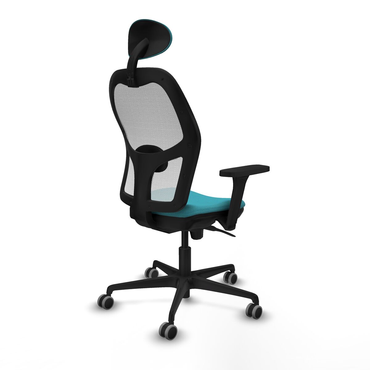 Silla de Oficina con Cabecero Piqueras y Crespo 3D036G1 Turquesa