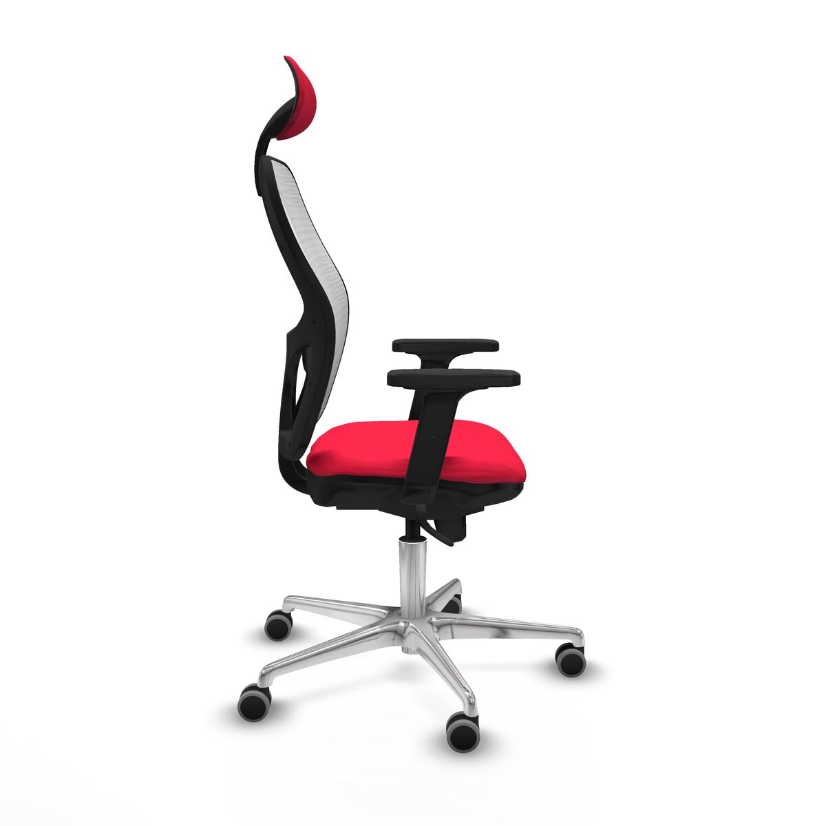 Silla de Oficina con Cabecero Piqueras y Crespo 2D086G1 Rojo