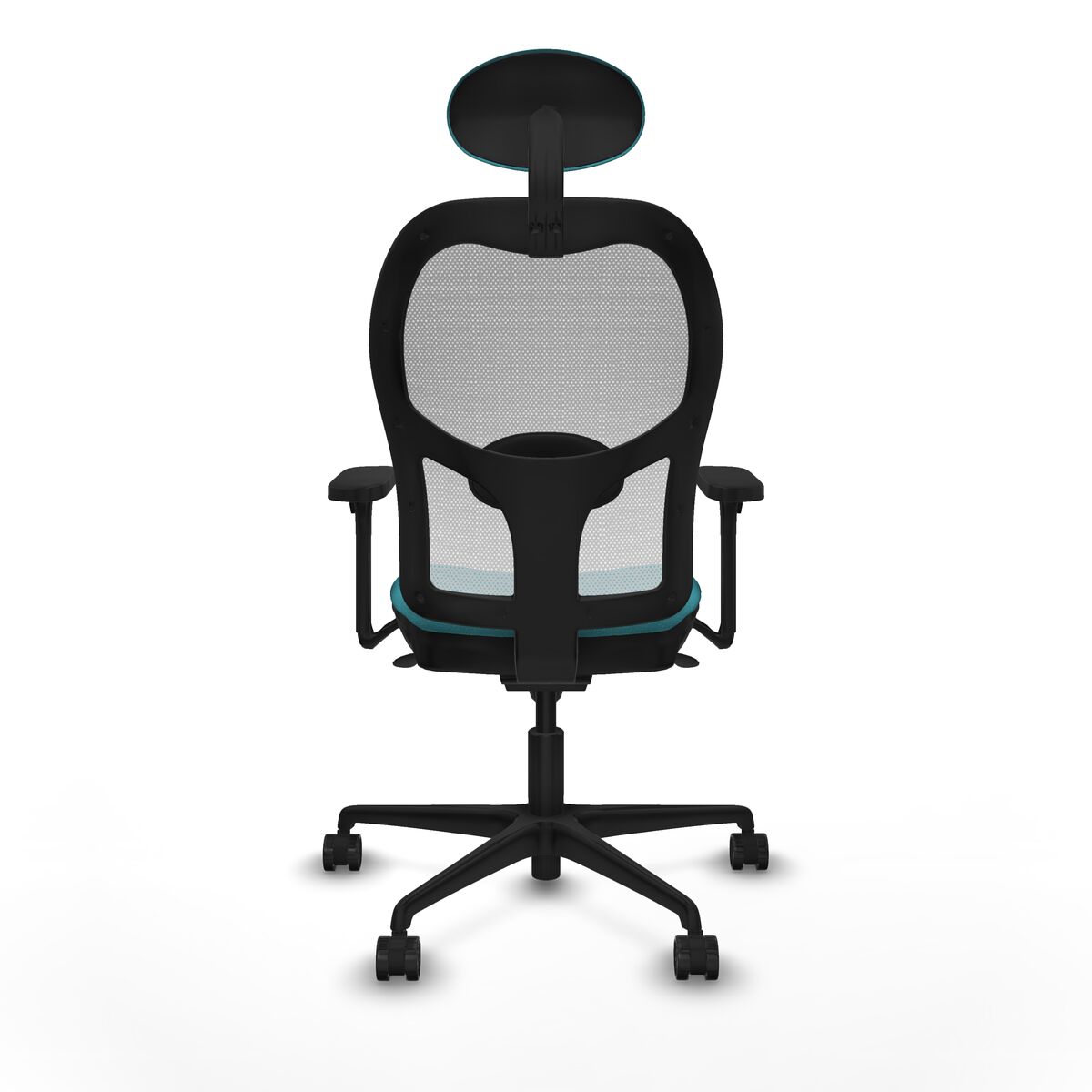 Silla de Oficina con Cabecero Piqueras y Crespo 3D036N1 Turquesa