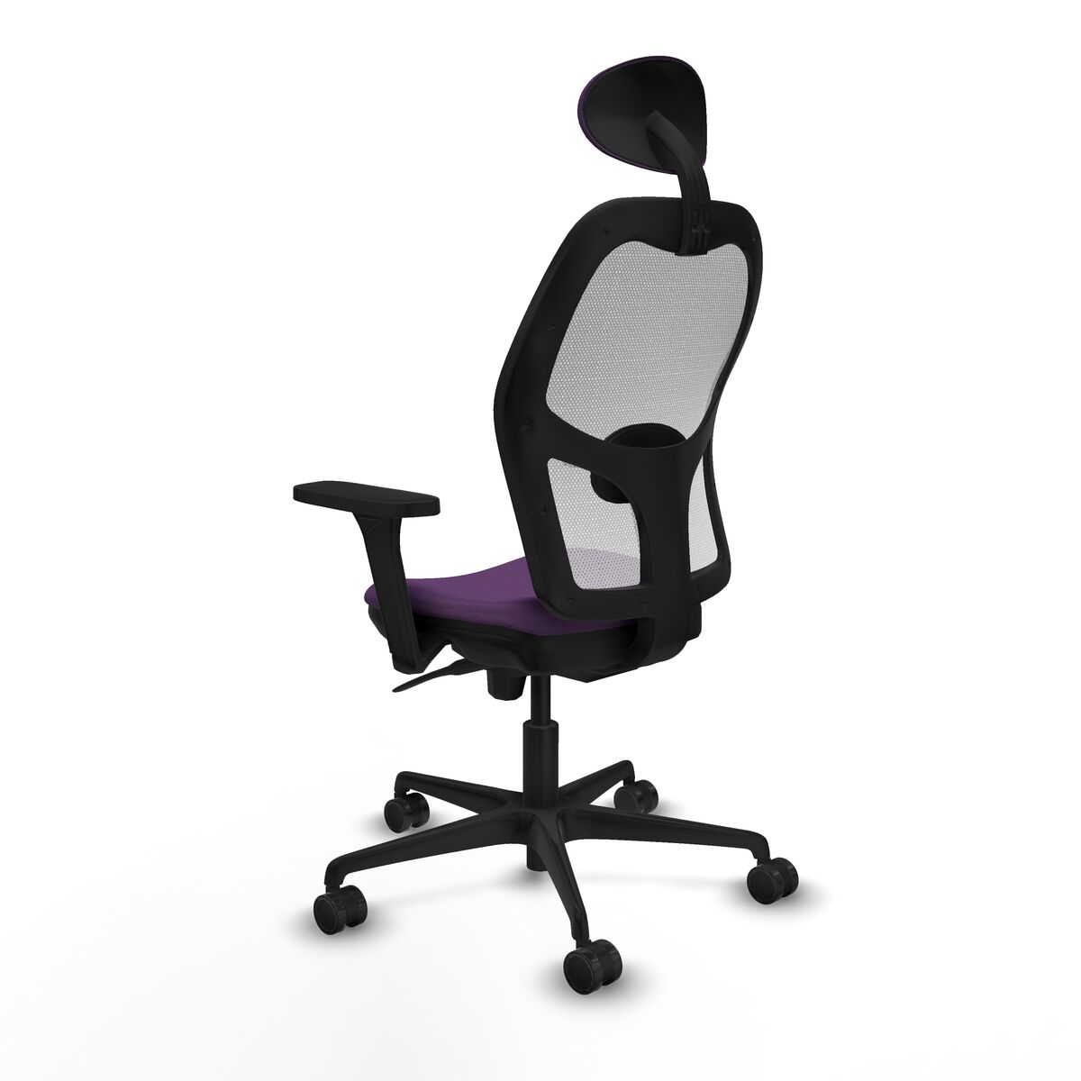 Silla de Oficina con Cabecero Piqueras y Crespo 3D036N1 Morado
