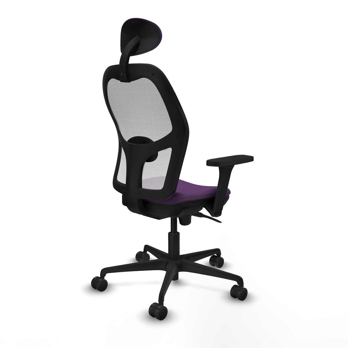 Silla de Oficina con Cabecero Piqueras y Crespo 3D036N1 Morado