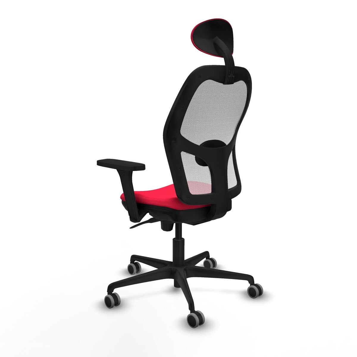 Silla de Oficina con Cabecero Piqueras y Crespo 3D036G1 Rojo