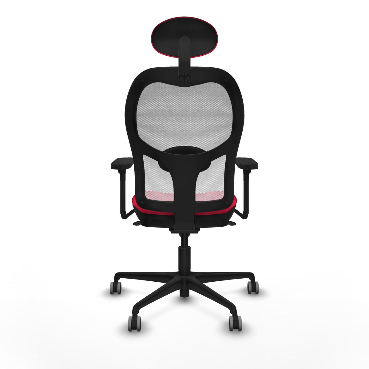 Silla de Oficina con Cabecero Piqueras y Crespo 3D036G1 Rojo