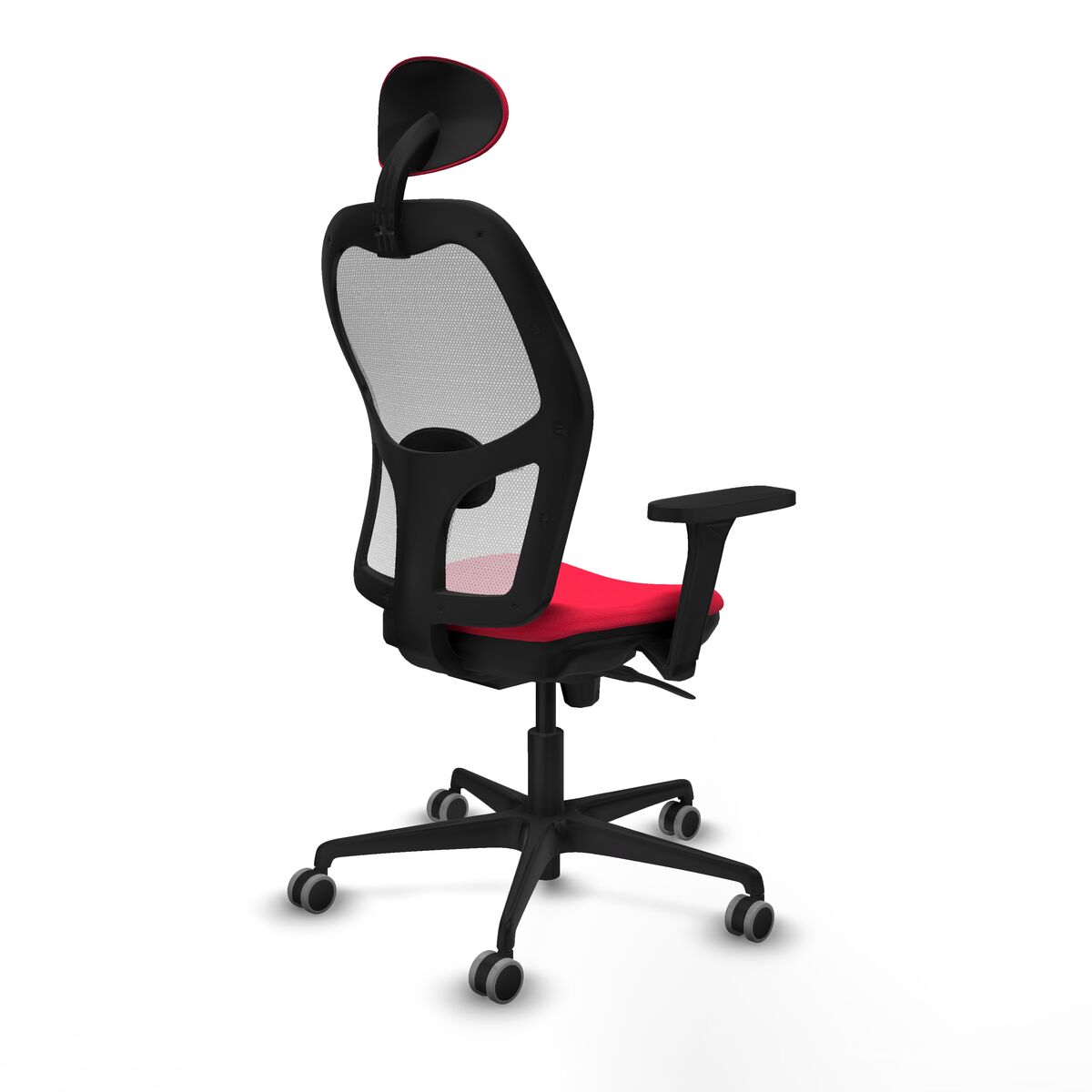 Silla de Oficina con Cabecero Piqueras y Crespo 3D036G1 Rojo
