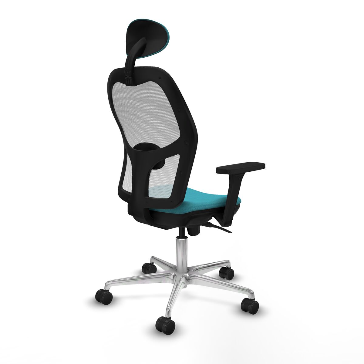 Silla de Oficina con Cabecero Piqueras y Crespo 3D086N1 Turquesa