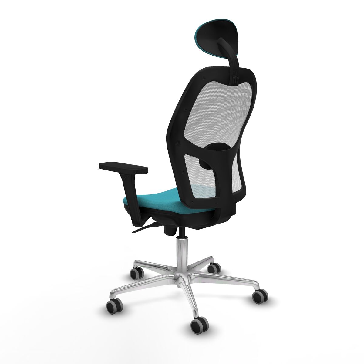 Silla de Oficina con Cabecero Piqueras y Crespo 3D086G1 Turquesa