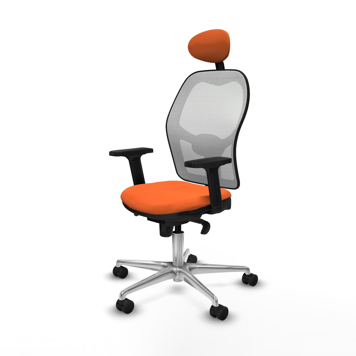 Silla de Oficina con Cabecero Piqueras y Crespo 2D086N1 Naranja