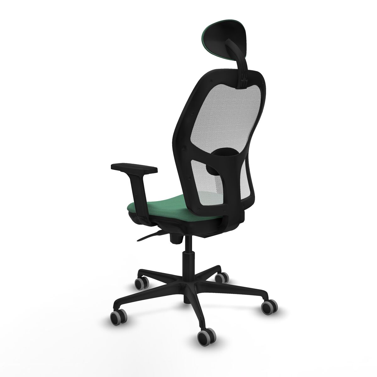 Silla de Oficina con Cabecero Piqueras y Crespo 2D036G1 Verde Esmeralda