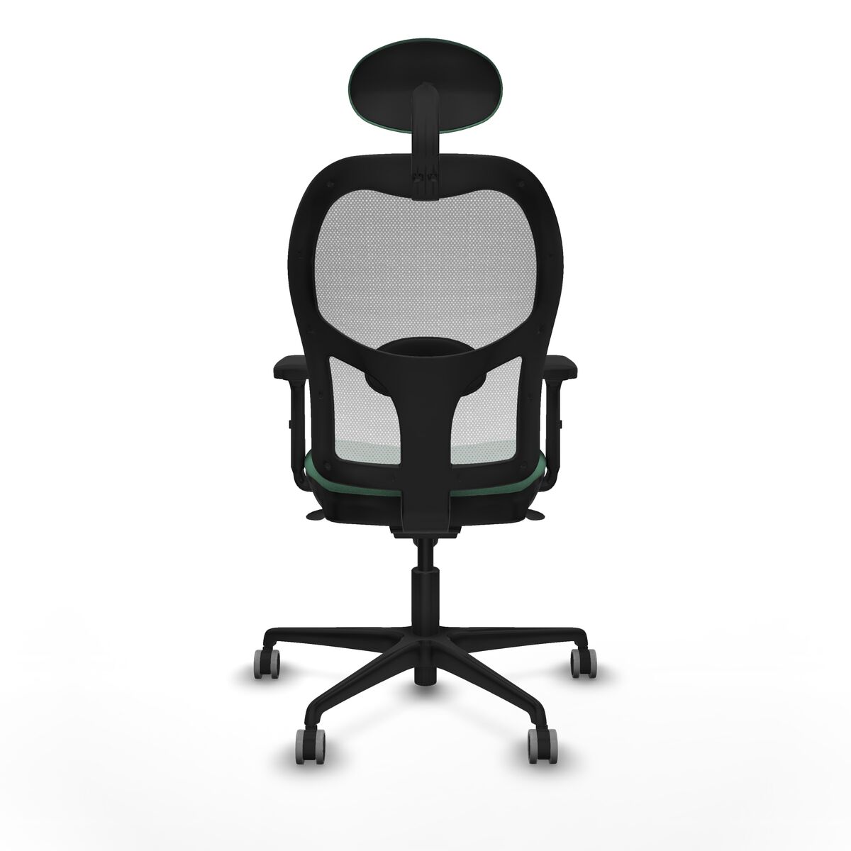 Silla de Oficina con Cabecero Piqueras y Crespo 2D036G1 Verde Esmeralda