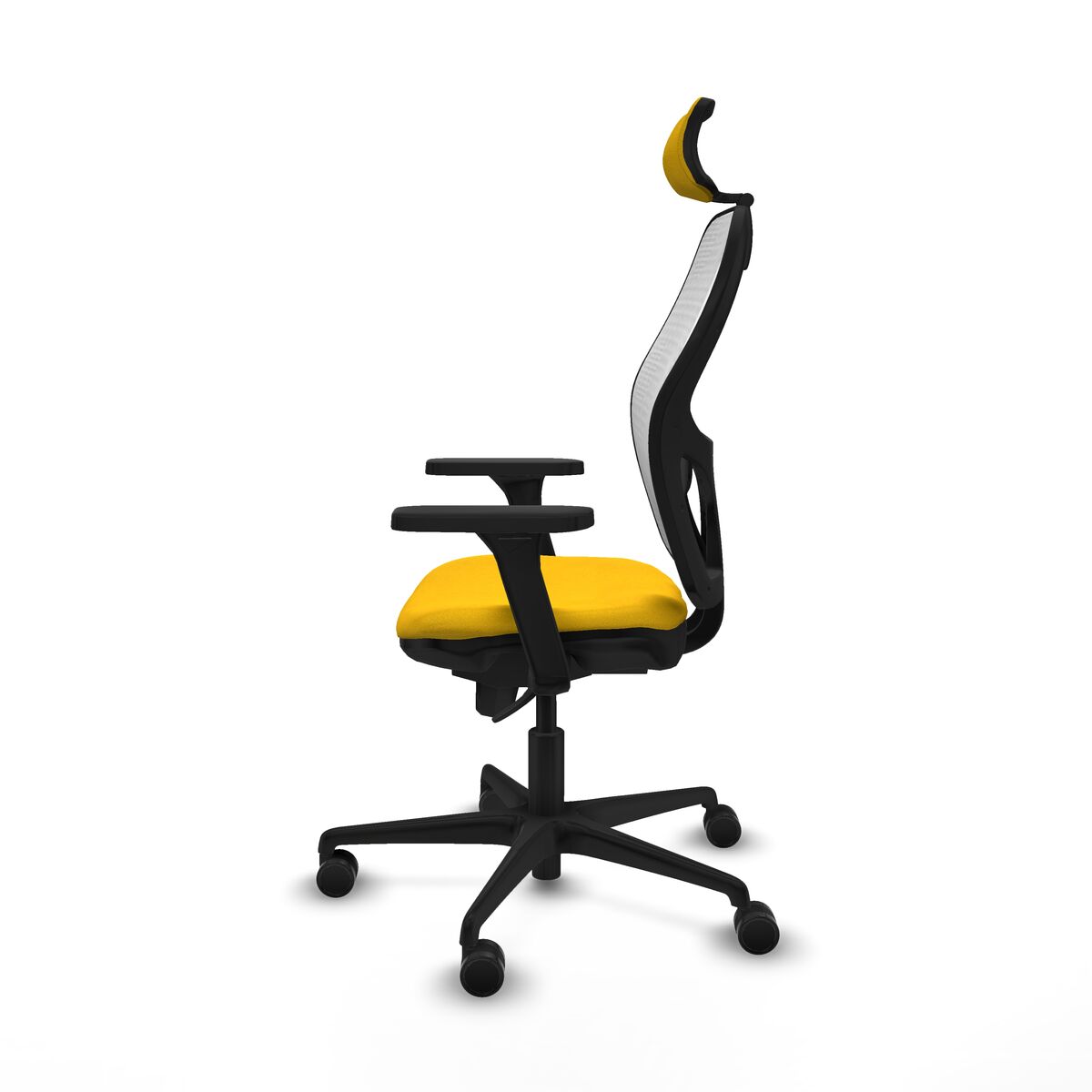 Silla de Oficina con Cabecero Piqueras y Crespo 3D036N2 Amarillo