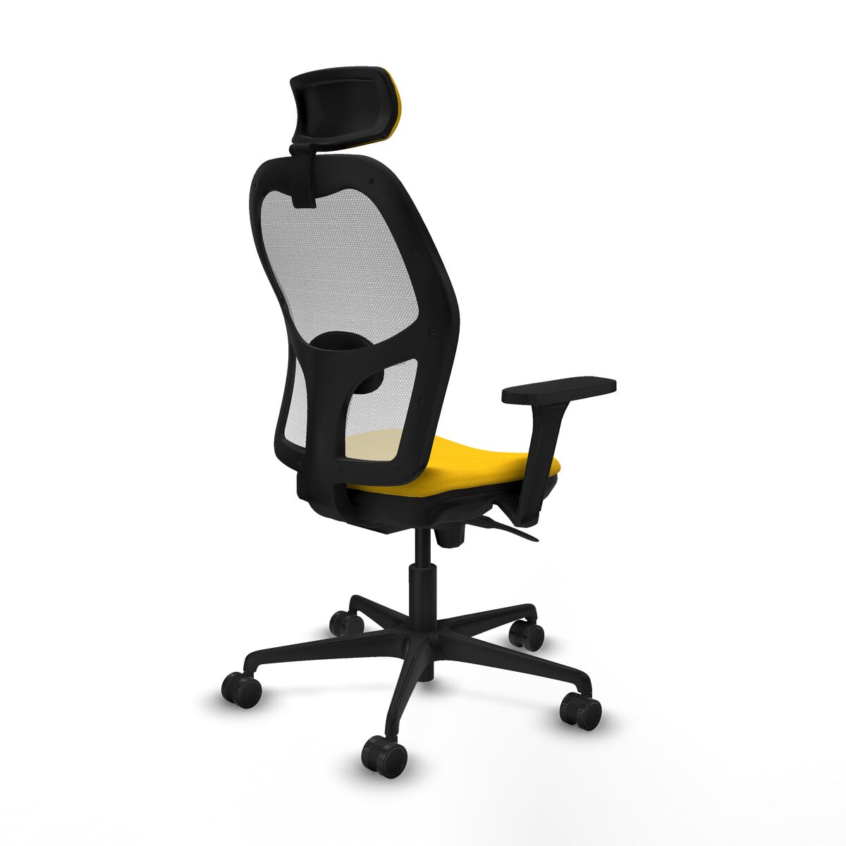 Silla de Oficina con Cabecero Piqueras y Crespo 3D036N2 Amarillo