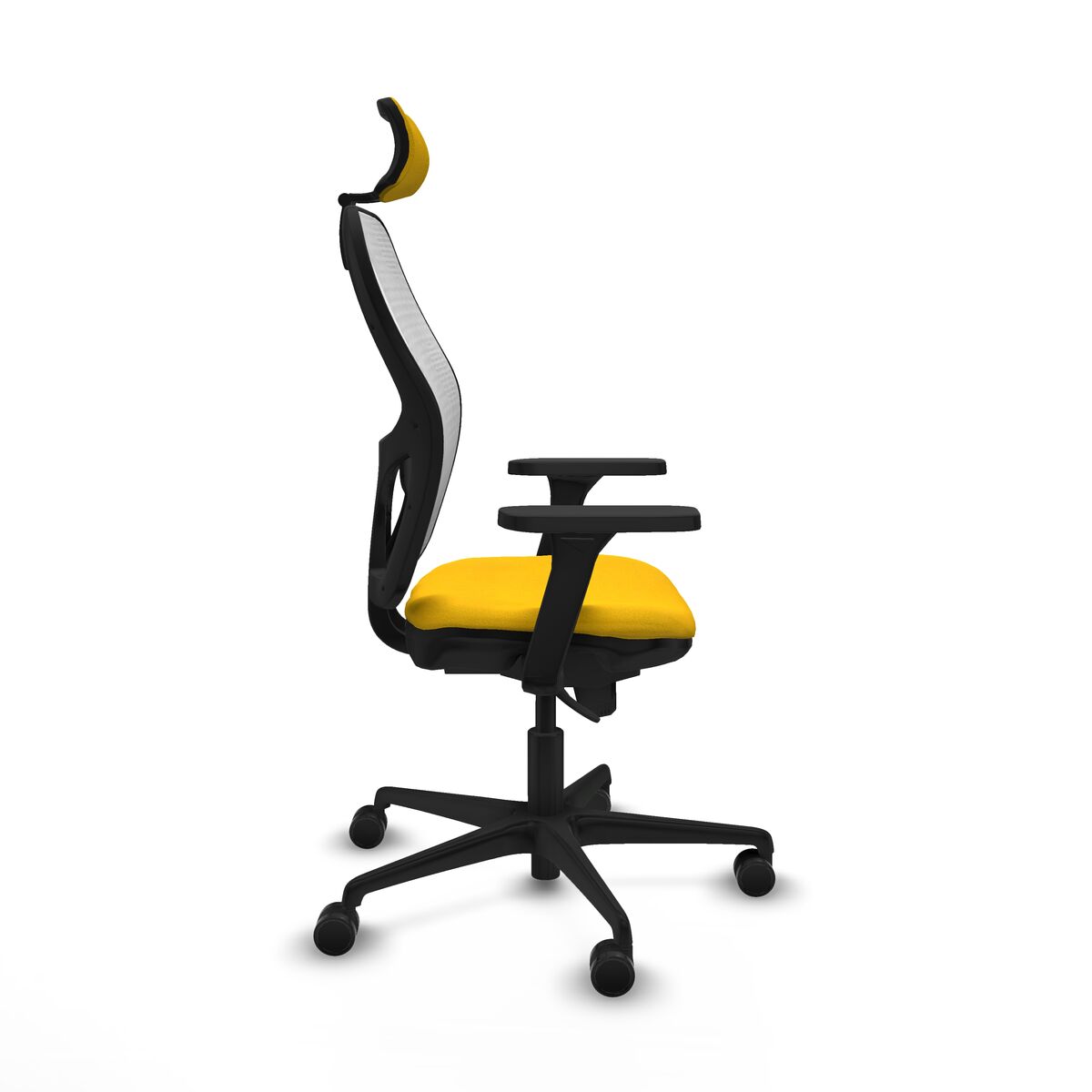 Silla de Oficina con Cabecero Piqueras y Crespo 3D036N2 Amarillo