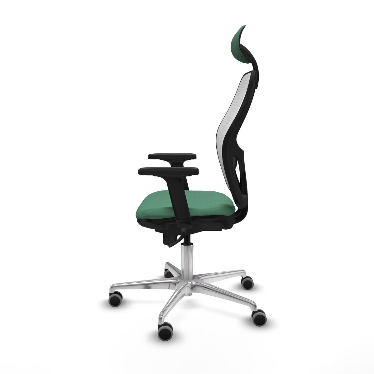 Silla de Oficina con Cabecero Piqueras y Crespo 2D086G1 Verde Esmeralda