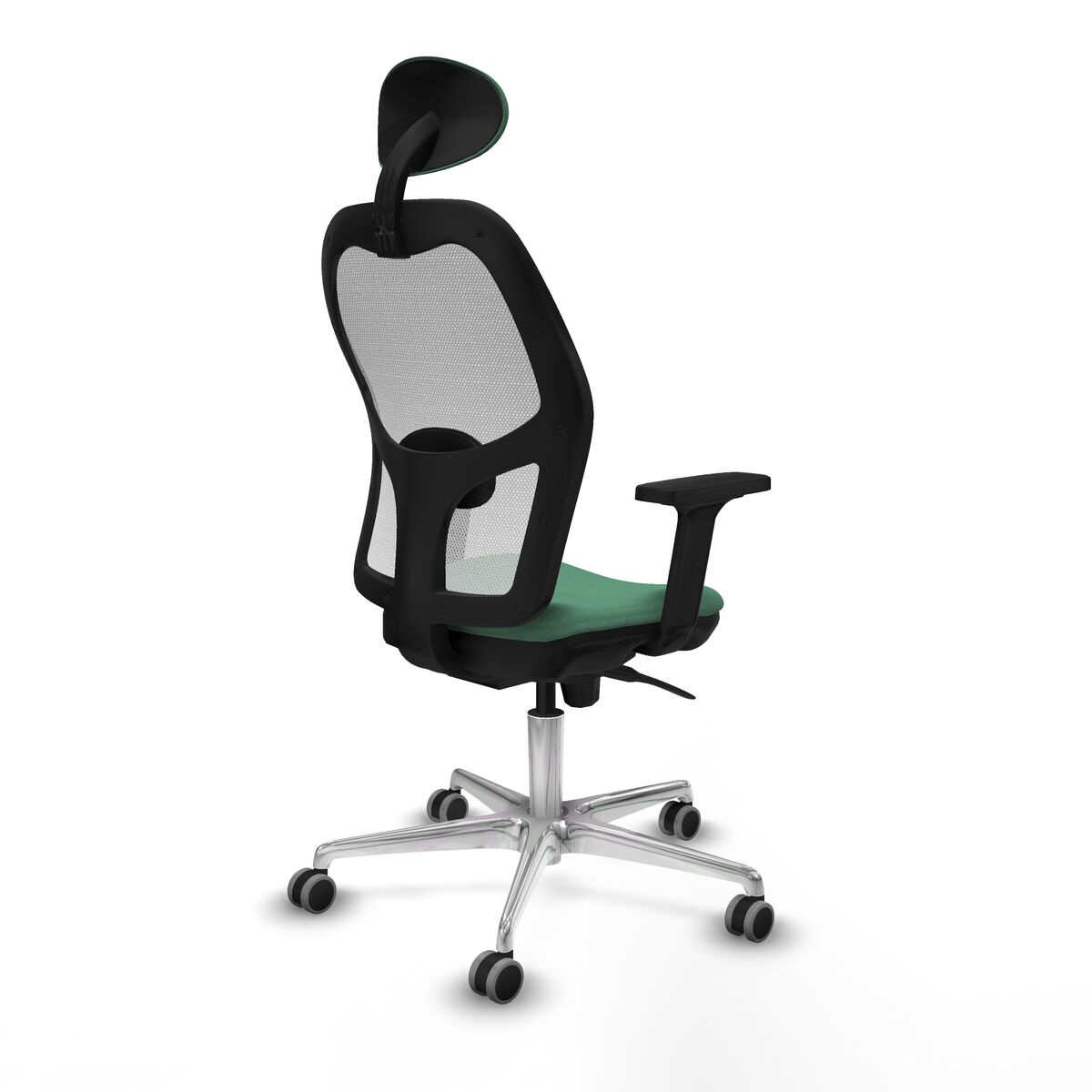 Silla de Oficina con Cabecero Piqueras y Crespo 2D086G1 Verde Esmeralda
