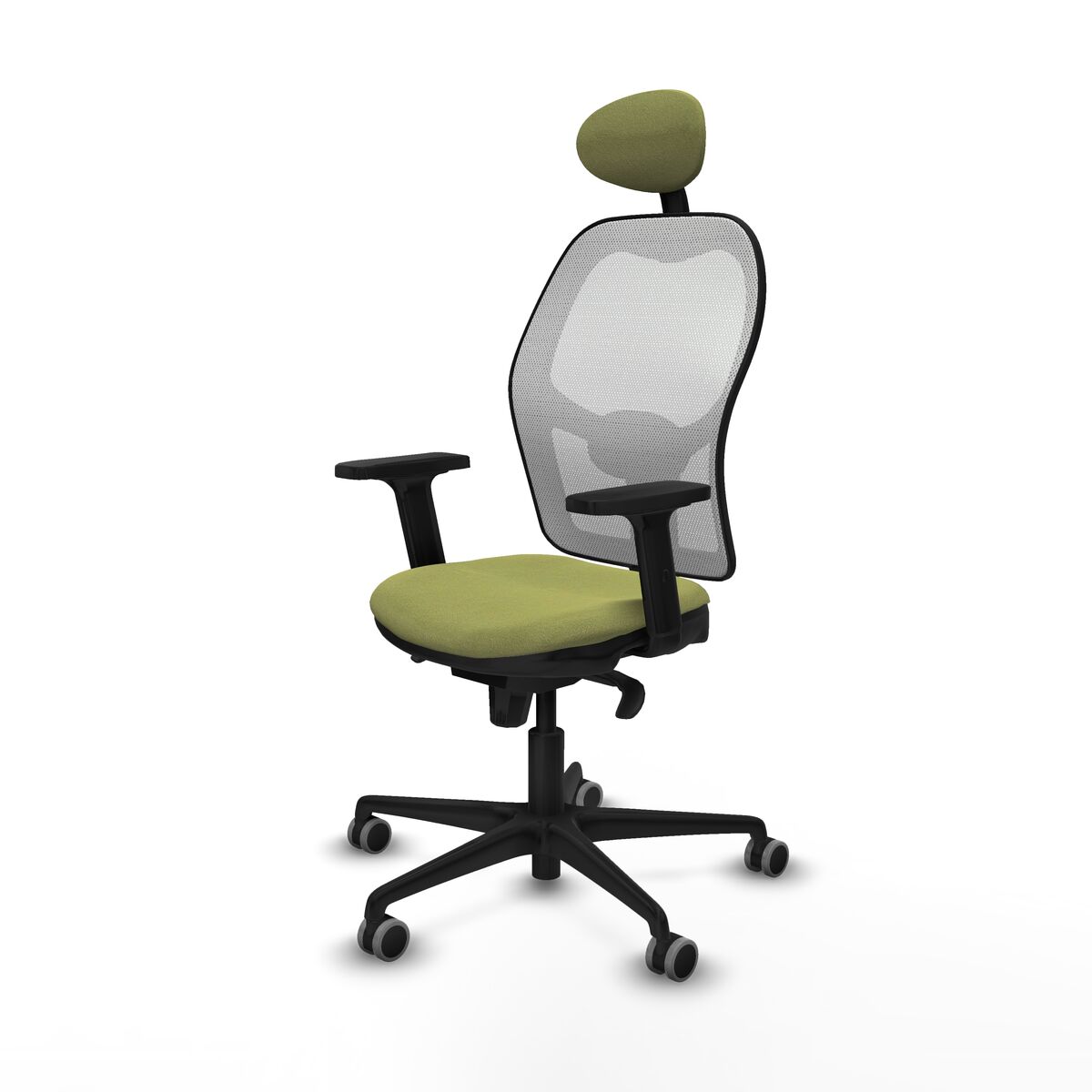 Silla de Oficina con Cabecero Piqueras y Crespo 2D036G1 Verde