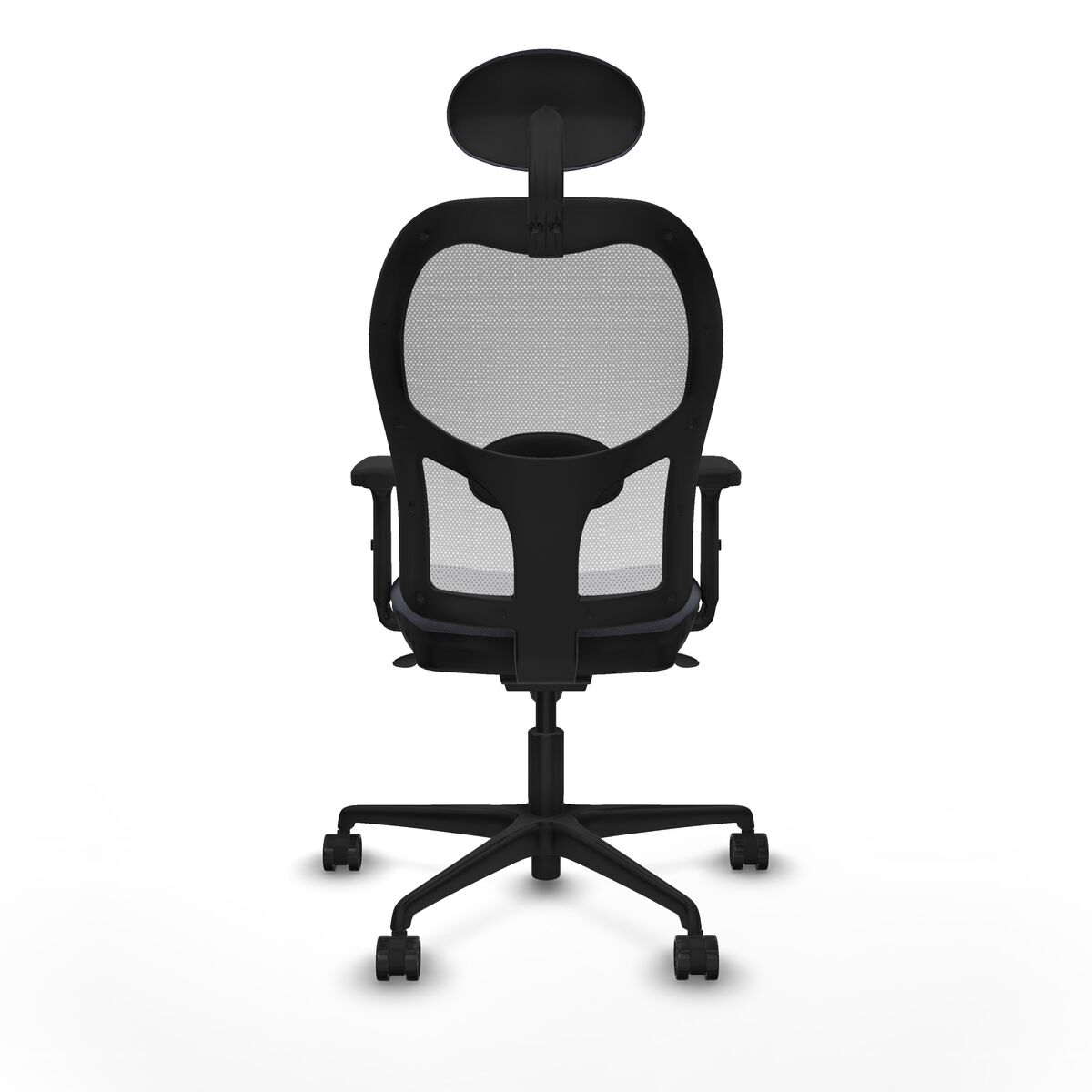 Silla de Oficina con Cabecero Piqueras y Crespo 2D036N1 Gris oscuro