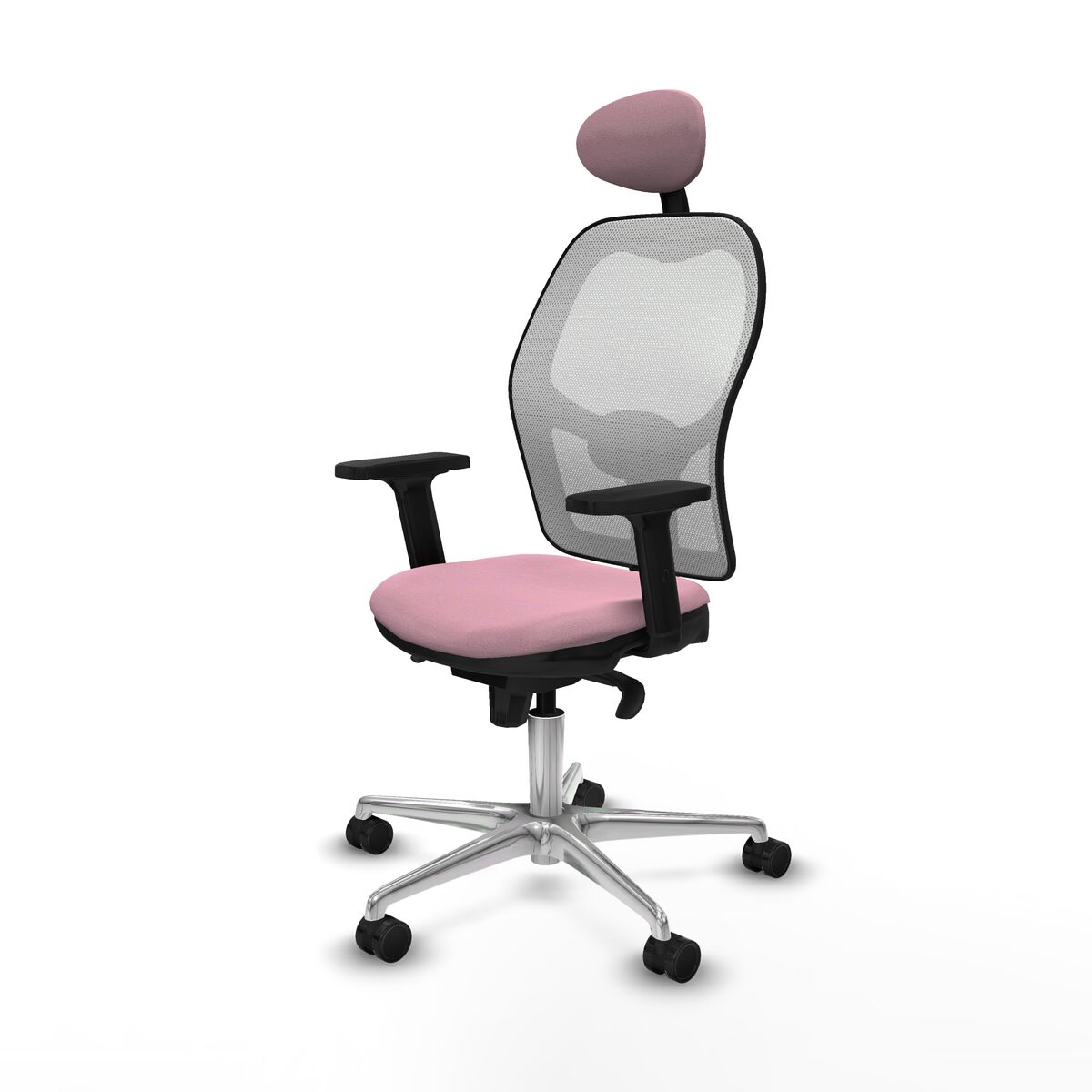Silla de Oficina con Cabecero Piqueras y Crespo 2D086N1 Rosa