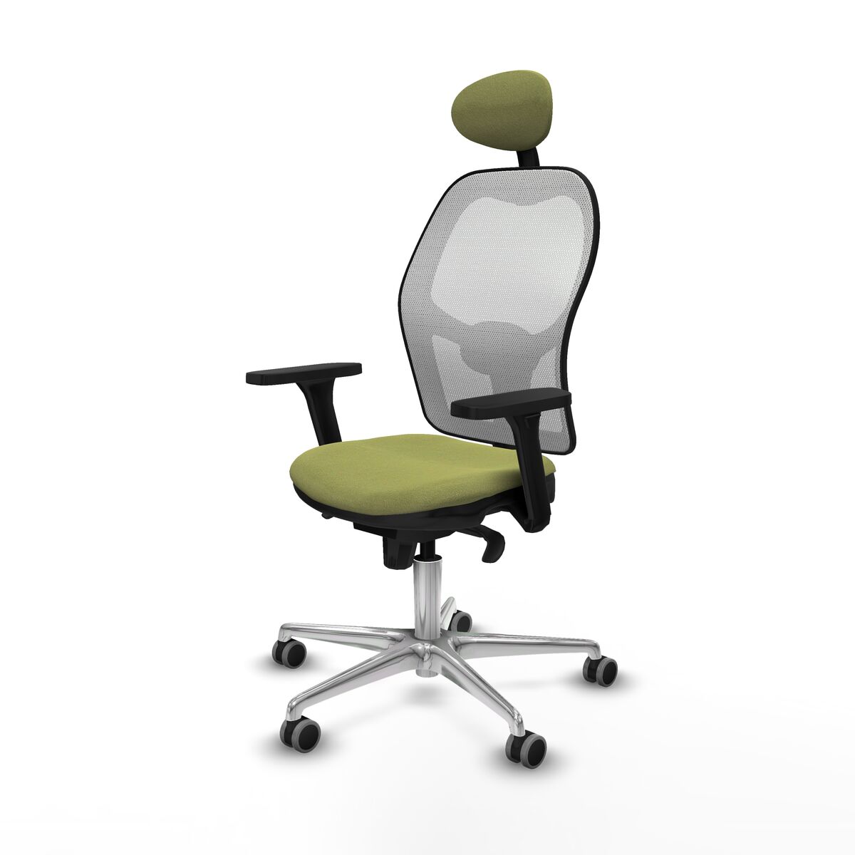 Silla de Oficina con Cabecero Piqueras y Crespo 3D086G1 Verde