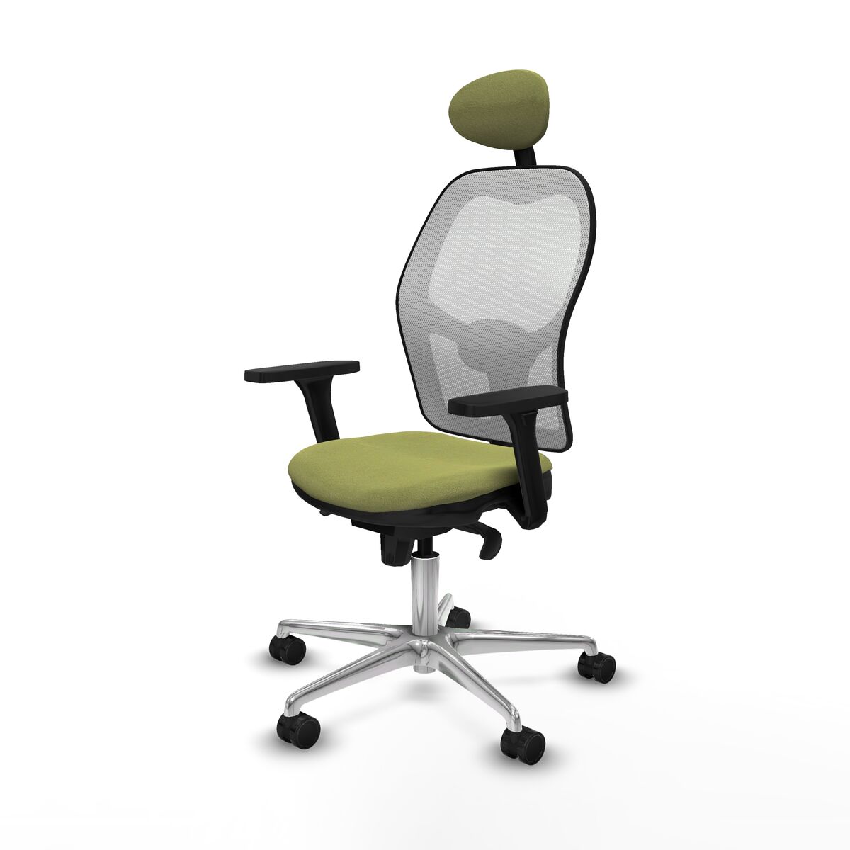 Silla de Oficina con Cabecero Piqueras y Crespo 3D086N1 Verde