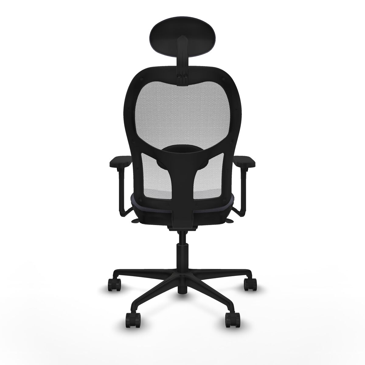 Silla de Oficina con Cabecero Piqueras y Crespo 3D036N1 Gris oscuro