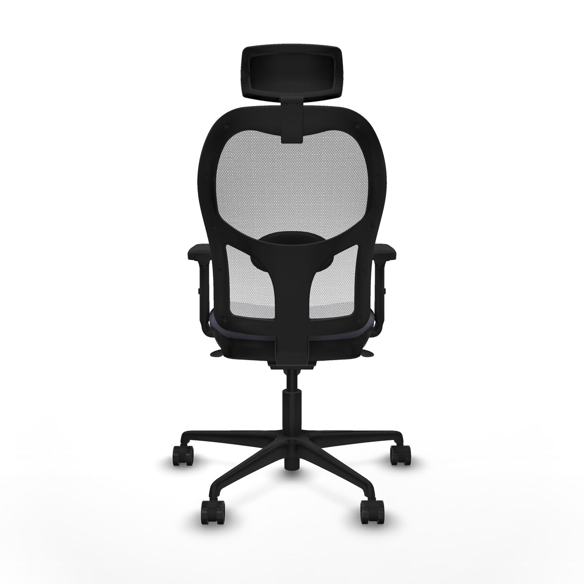 Silla de Oficina con Cabecero Piqueras y Crespo 2D036N2 Gris oscuro