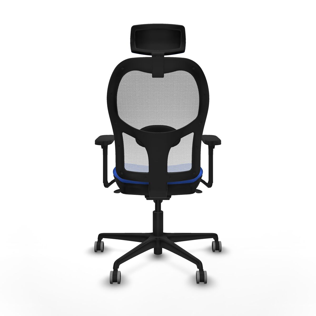 Silla de Oficina con Cabecero Piqueras y Crespo 3D036G2 Azul