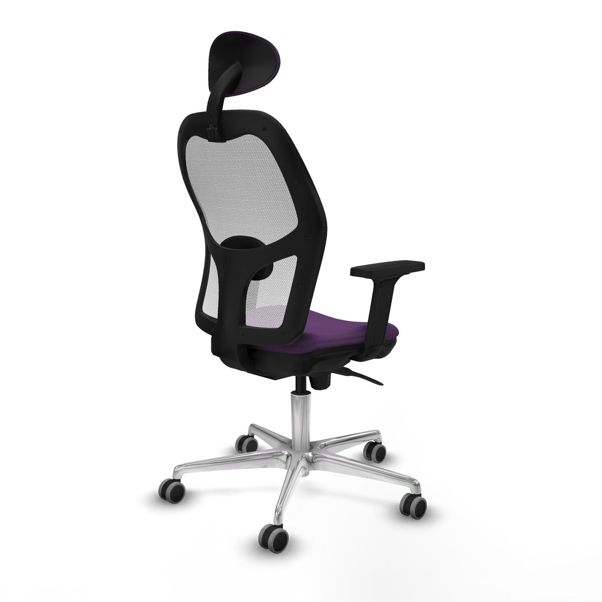 Silla de Oficina con Cabecero Piqueras y Crespo 2D086G1 Morado