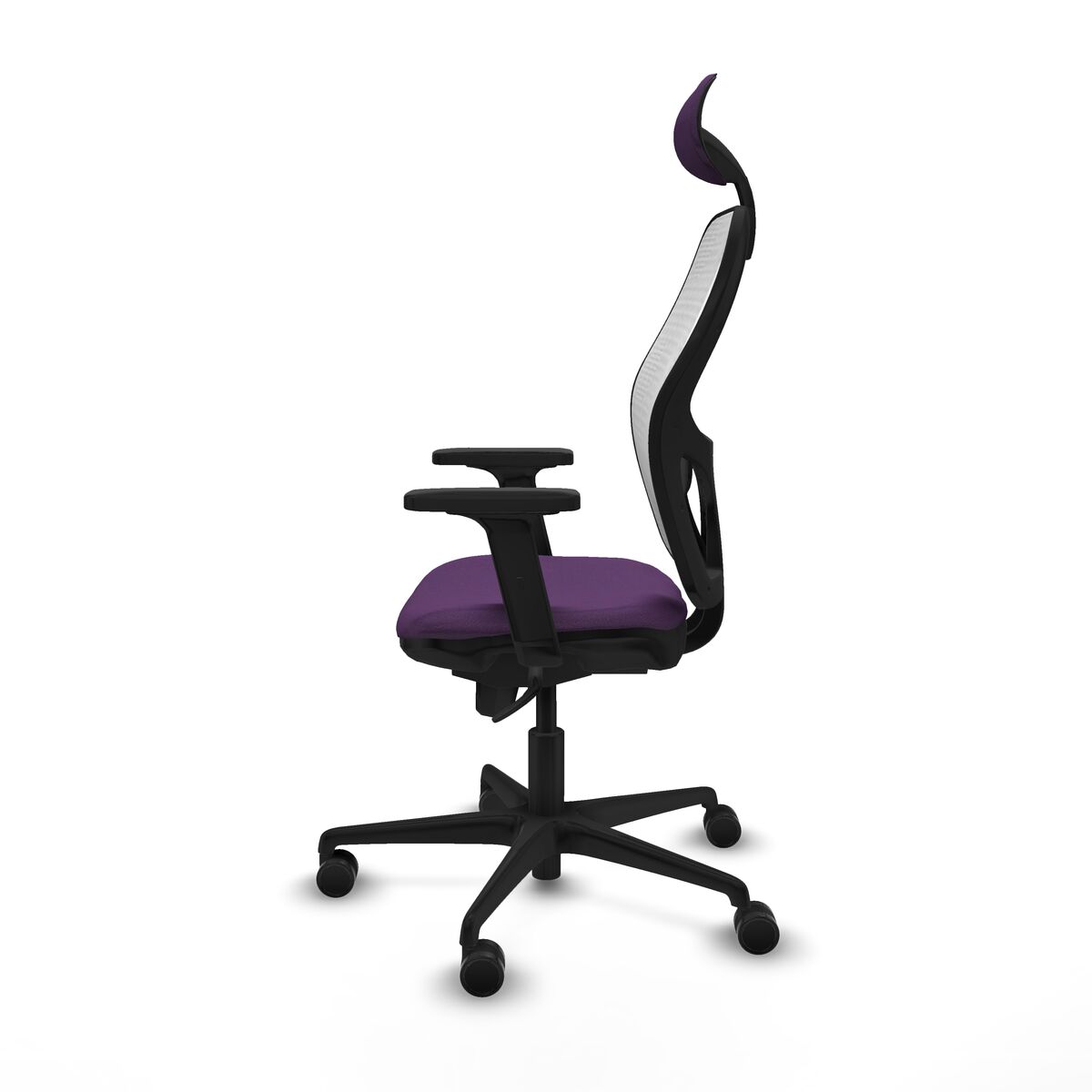Silla de Oficina con Cabecero Piqueras y Crespo 2D036N1 Morado
