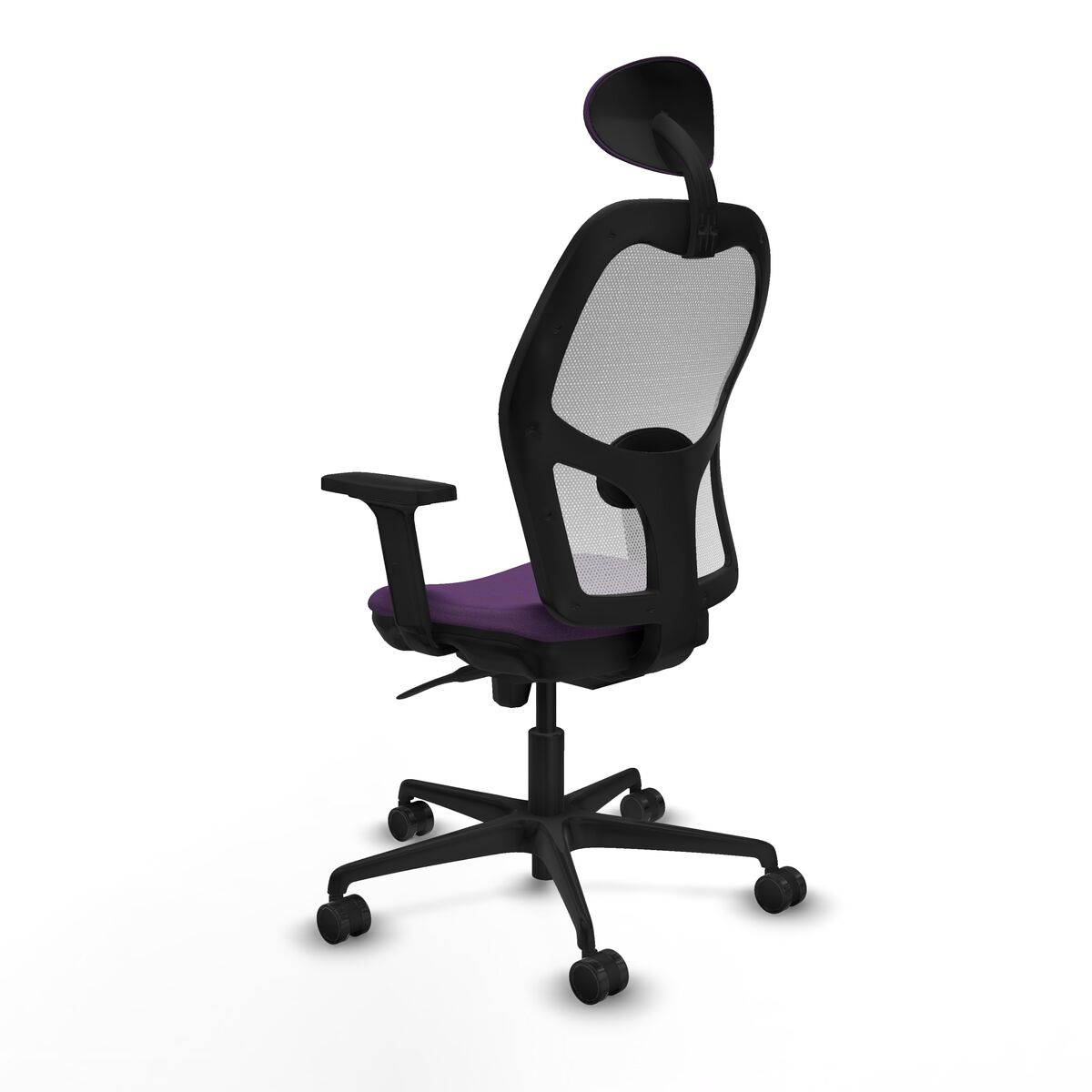 Silla de Oficina con Cabecero Piqueras y Crespo 2D036N1 Morado